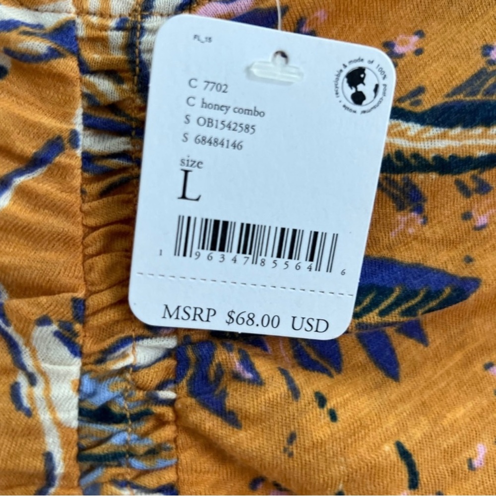 🚨🆕FINAL SALE PRICE🚨FREE PEOPLE DREAMED OF YOU TEE-HONEY COMBO - Picture 16 of 16